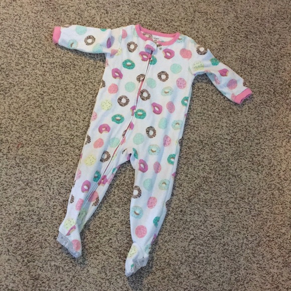 Carter/'s Sleeper Footed Pajamas Fleece Polka Dot NWT Ice Skater Skating Pink